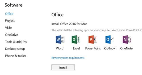 office 365 includes office for mac